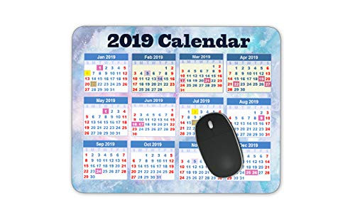 2019 Calendar Mouse Pad Square Non-Slip Rubber Mouse Pad Gaming Mouse Pad