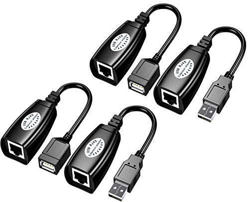 USB Over Cat6?Adaptermvp USB RJ45 Extender Over Cat5/Cat5e /Cat6 Cable Extension Cable Connector Adapter - 2 Pairs USB Over Cat6?Adaptermvp USB RJ45 Extender Over Cat5/Cat5e /Cat6 Cable Extension Cable Connector Adapter - 2 Pairs