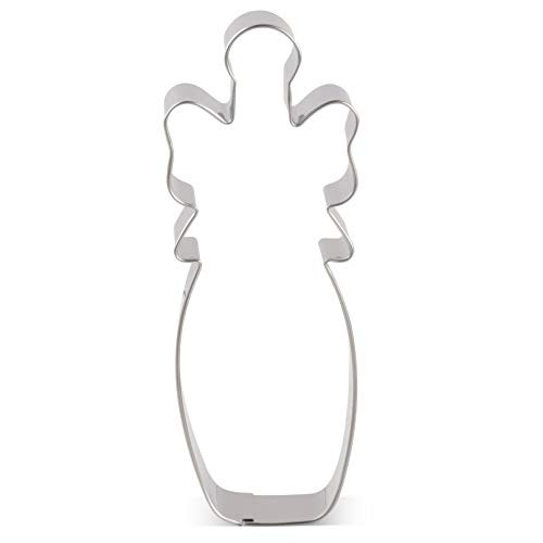 LILIAO Champagne with Ribbon Cookie Cutter for Wedding/Engagement - 1.9 x 5 inches - Stainless Steel
