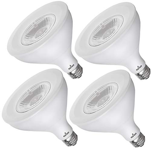 (Pack of 4) PAR38 LED Flood Light Bulb, 15-Watt (100W Equivalent) 4000K Cool White, 1100 Lumens, Dimmable, UL-Listed, Energy Certified,