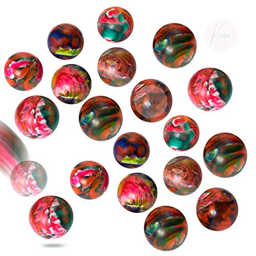 Kicko Swirl Bouncing Balls 1.25 Inches - Pack of 24 - Colorful High Bouncing Balls - for Kids Boys and Girls Party Favors, Bag Stuffers, Fun, Toy, Prize, Pinata Fillers