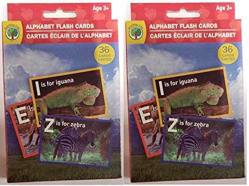 Two (2) Sets of 36 Alphabet Flash Cards (72 Cards) Child's Early Learning - Reading Skills - Flash Cards - Teacher Classroom