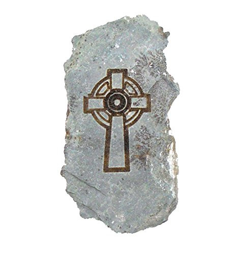 MyStones Engraved Irish Stone Celtic Cross