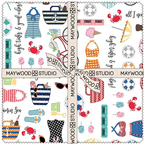 Vintage Boardwalk - 10in Squares, 42pcs/Bundle - Maywood Studios, Inc. - SQ-MASVIB - 714329149523