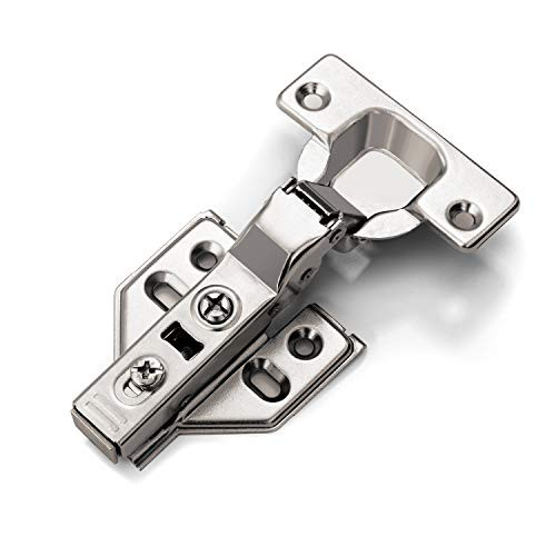 Luokim 20pcs Soft Close Cabinet Concealed Hinges European Half Overlay,110 Degree,Frameless,Nickel Plated Luokim 20pcs Soft Close Cabinet Concealed Hinges European Half Overlay,110 Degree,Frameless,Nickel Plated