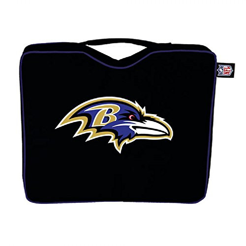 NFL Lightweight Stadium Bleacher Seat Cushion with Carrying Strap, Baltimore Ravens NFL Lightweight Stadium Bleacher Seat Cushion with Carrying Strap, Baltimore Ravens