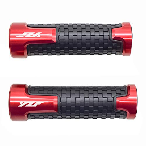 Universal 7/8" 22mm Motorcycle Handlebar Grip For Yamaha YZF R1 R6 R125 R6S R25 R3 600R (RED)
