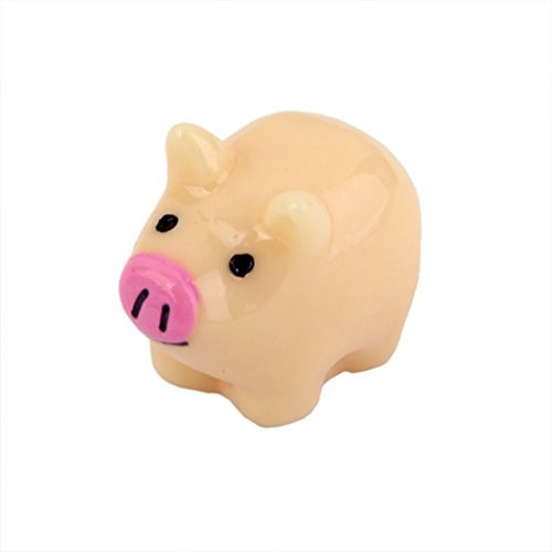 COOLTOP 10pcs Pigs Miniature Fairy Garden Micro Landscape Home Garden Decoration Plant Pots Bonsai Craft Decor (Miniature pigs)