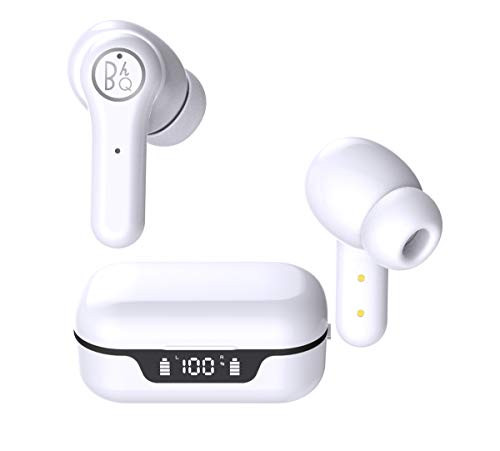 Wireless Earbuds Bluetooth Headset IPX7 Waterproof Wireless Bluetooth Earphones Touch Control in Ear Headphones with Charging case HiFi Stereo Sound for Sport White