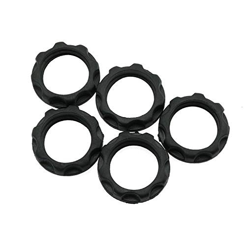Maxmoral 5pcs Phenolic Rings E12 Sockets Threaded Candelabra Base Phenolic Rings 3/4"