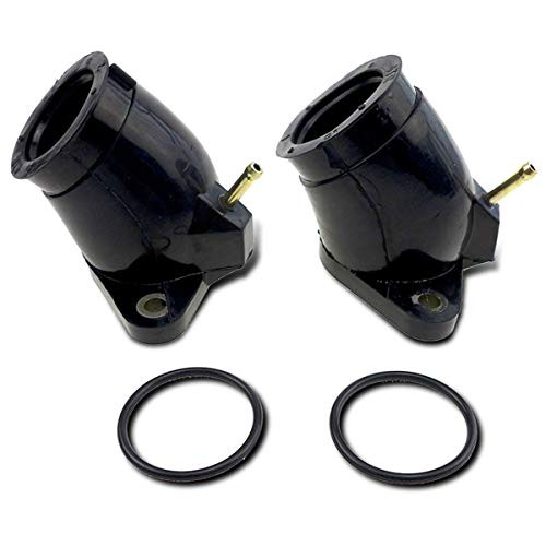 Carburetor Intake Manifold Boot for Yamaha XVS650 V-star XVS650A Classic Midnight Custom XVS650AT Silverado 1998-2010, with Boot Joint Interface Washer