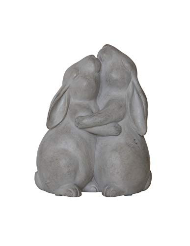 Creative Co-op Resin Hugging Rabbits Decoration