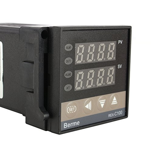 Smart PID Temperature Controller, Digital REX-C100 Temperature Controller + 40A Solid State Relay + K Thermocouple GD Set 0 to 400? AC100-240V