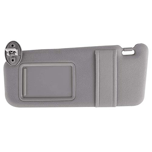GOLDPAR Sun Visor Compatible with 2007 2008 2009 2010 2011 Toyota Camry &Toyota Camry Hybrid 2007-2011 with Sunroof and Light (Gray, Left Driver Side)