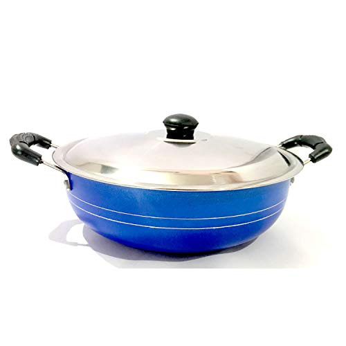 Nonstick All Purpose Pan Deep fry pan Kadai Indian kadhai Medium Aluminium Non-Stick Kadai with Lid Non-Stick Cookware Cooking Pan Free Scrubber & Spatula Nonstick All Purpose Pan Deep fry pan Kadai Indian kadhai Medium Aluminium Non-Stick Kadai with Lid Non-Stick Cookware Cooking Pan Free Scrubber & Spatula
