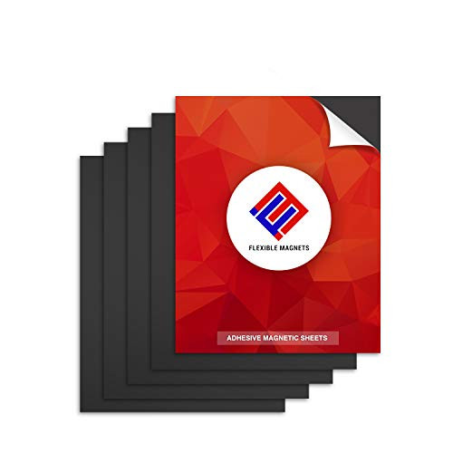 Self Adhesive Magnetic Sheets - Make Anything a Magnet! Magnetic Adhesive Sheets -Premium Quality Peel and Stick Magnets by Flexible Magnets (10, 8'' x 10'' 60 mil)
