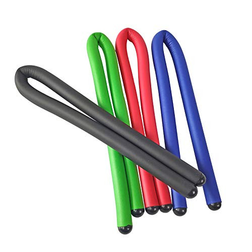 Andalus Gear Rubber Ties, 17-Inch Long, Reusable Twist Tie, Holds Up to 110 Pounds (4 Pack Assorted Color)