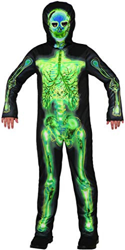 Forum Novelties Child's Radioactive Skeleton Costume, Medium