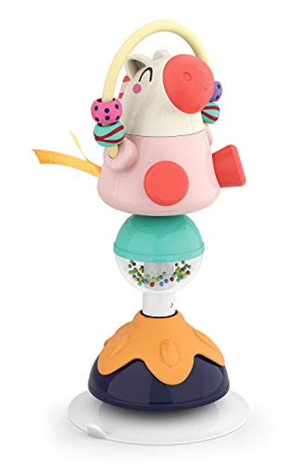 Zooawa Baby High Chair Animal Rattle Toy with Suction Base, Interactive Infant Toddlers Early Learning Toy Hand Shaker Developmental Tray Toy for Babies Ages 6 Months and Up, Ideal Newborn Gifts Zooawa Baby High Chair Animal Rattle Toy with Suction Base, Interactive Infant Toddlers Early Learning Toy Hand Shaker Developmental Tray Toy for Babies Ages 6 Months and Up, Ideal Newborn Gifts