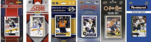C&I Collectables NHL Nashville Predators Men's 6 Different Licensed Trading Card Team Sets, White