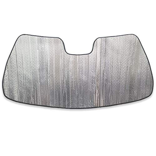 Autotech Park Front Windshield Sunshade Compatible with 2014-2020 Jeep Grand Cherokee SUV, Custom-fit Windshield Sun Shade