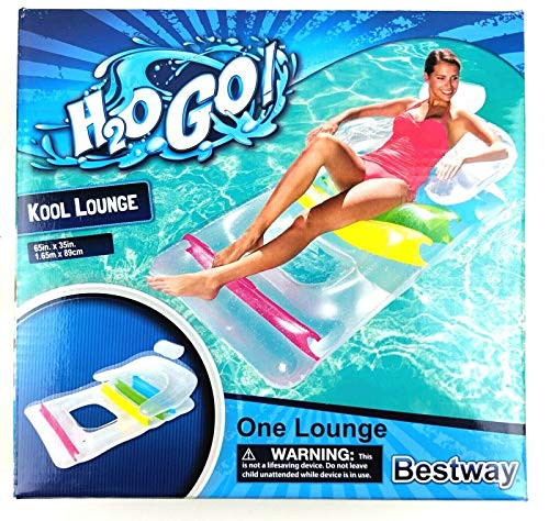Tikayoh Inc Bestway H2ogo Inflatable Designer Fashion Pool Lounge, Colors May Vary Pool Accessories and Decor