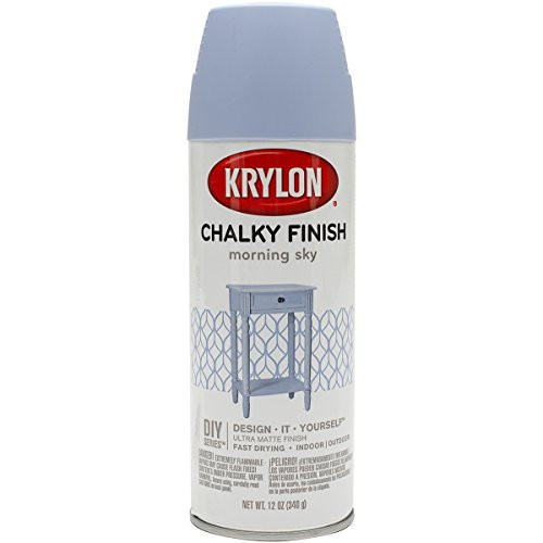 Krylon K04110000 K04110007 Chalky Finish Spray Paint, Aerosol, Morning Sky
