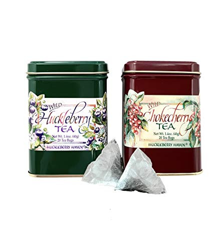 Wild Huckleberry & Chokecherry Tea Combo Pack 40 Tea Bags