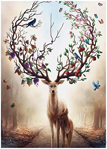 Jigsaw Puzzle 1000 Pieces for Adults Brain IQ Developing Magical Game (Moose Puzzle)