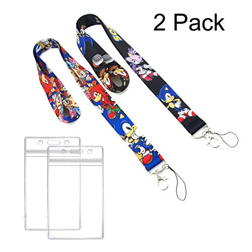 GTOTd Lanyard for The Hedgehog with id Holder for Keys Women Lanyard String Wallet.Cute Lanyard Keychains for Women Man.
