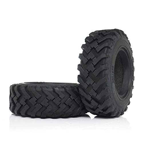 Kingkong RC Rubber 1.75 Tire (2 pcs) fit for 1/12 Soviet ZIS-151/CA30/Tamiya/6x6 R/C Truck