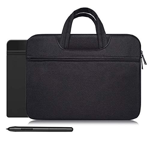 Drawing Tablet Case Carrying Bag Tablet Sleeve Protective Bag for XP-Pen StarG640 6x4 Inch, Wacom Intuos Wireless Graphics Drawing Tablet 7.9" X 6.3"/10.4" X 7.8", for 11.6 inch Laptop Chromebook