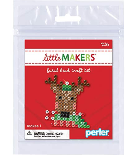 Perler Little Makers Fused Bead Craft Kit Reindeer
