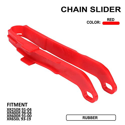 Motorcycle Red Plastic Chain Slider Guide Protector For HONDA XR250R 1991-2004 XR400R 1996-2004 XR600R 1991-2000 XR650L 1993-2019