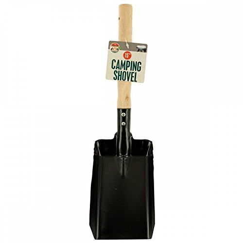 Kole Imports Camping Shovel with Wood Handle