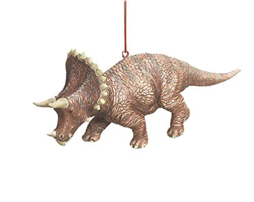 Triceratops Jurassic Dinosaur Resin Stone Christmas Tree Ornament