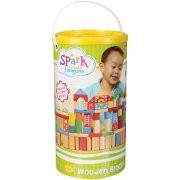 Spark Create Imagine Wooden Blocks 150 pc. Canister