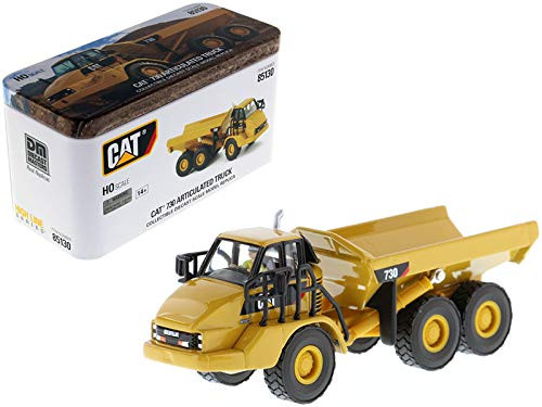 CAT Caterpillar 730 Articulated Dump Truck with Operator High Line Series 1/87 (HO) Scale Diecast Model by Diecast Masters 85130