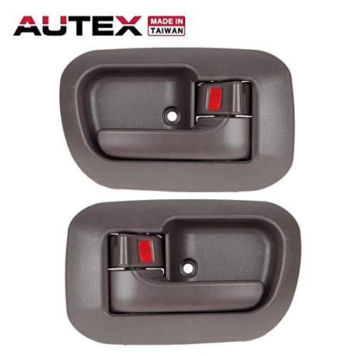 AUTEX Door Handles 2pcs Brown Interior Door Handle Front Left Right Driver Passenger Side Door Handles 80533 80504