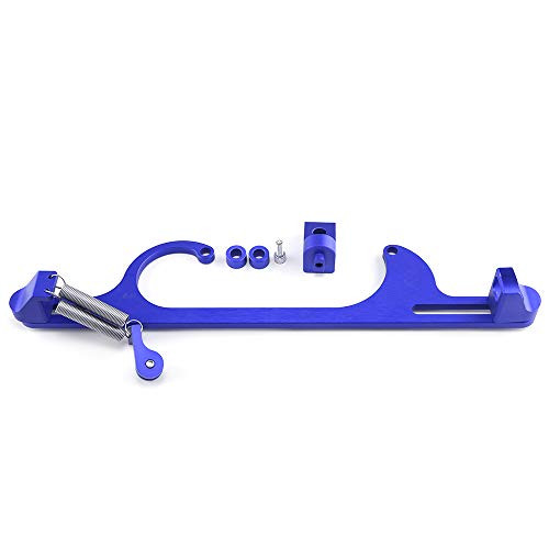 Top10 Racing Throttle Cable Bracket 4150 4160 Series throttle brackets Billet Aluminum Anodized Throttle Cable Bracket Adjustable Blue