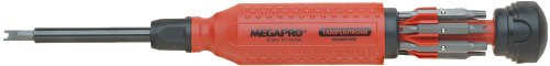 Megapro 151TP 15-In-1 Tamperproof Driver, Red/Black