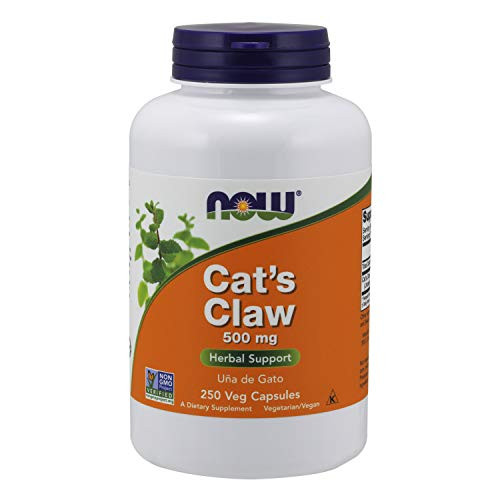 NOW Supplements, Cat's Claw 500 mg, Non-GMO Project Verified, Herbal Supplement, 250 Veg Capsules