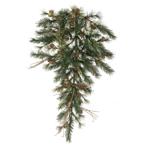Vickerman 36" Unlit Mixed Country Pine Teardrop