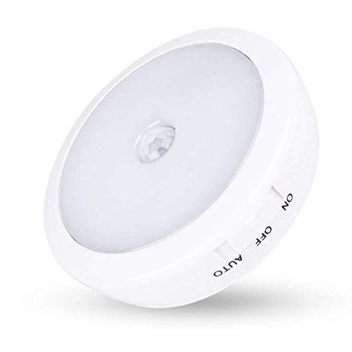Motion Sensor LED Night Light USB Charging Human Body Induction Lamp Corridor Automatic Induction Lamp Aisle Wall Lamp Bedroom Wardrobe Bedside Night Light (White)