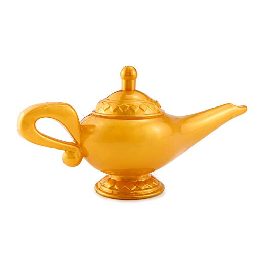 Faxco Prop Aladdin lamp, Aladdin's Gold Magic Genie Lamp Costume Accessory Aladdin's Gold Magic Genie Lamp Costume Accessory