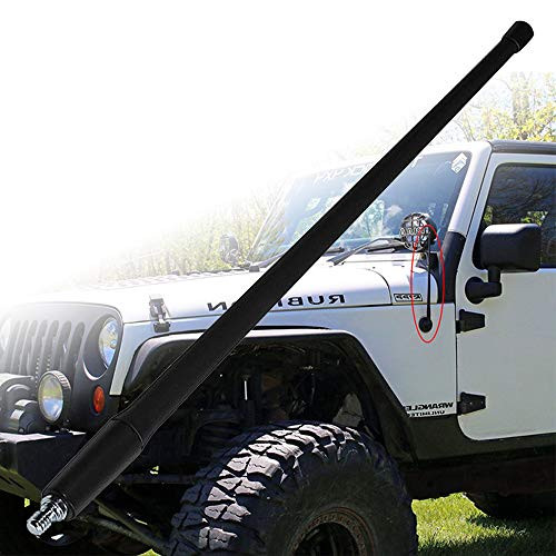 Hunter Stubby Antenna for (2007 to 2021) Jeep Wrangler JK JKU JL and 2020 Jeep Gladiator JT