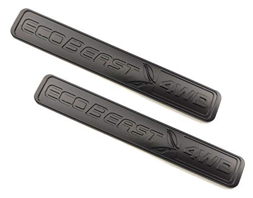 2pcs New ECOBEAST 4WD Badges Emblem 3D Nameplate Door Fender Tailgate Stickers Replacement for 2011-2018 F150 (Matte Black)