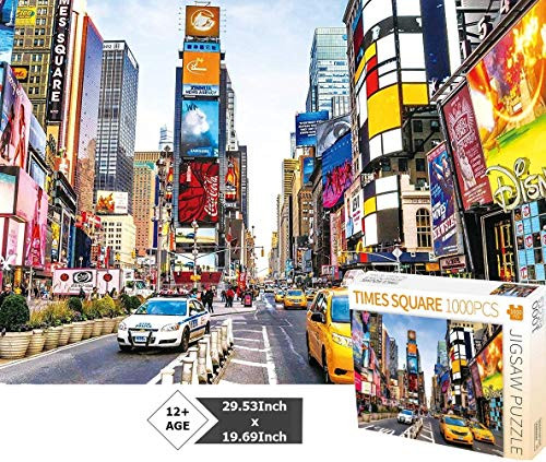 Jigsaw Puzzles for Adults 1000 Piece,Times Square - Jigsaw Puzzles 1000 Pieces for Adults Kids,Premium Quality 1000 Piece Puzzles for Adults Large Size (29.53inch X 19.69inch) Jigsaw Puzzles for Adults 1000 Piece,Times Square - Jigsaw Puzzles 1000 Pieces for Adults Kids,Premium Quality 1000 Piece Puzzles for Adults Large Size (29.53inch X 19.69inch)