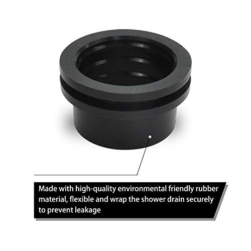 Shower Drain Base Rubber Gasket 2" for all NO HUB Shower Drain or Square Shower Drains
