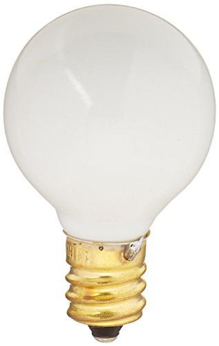 Bulbrite Incandescent G9 Candelabra Screw Base (E12) Light Bulb, 10 Watt, Matte White